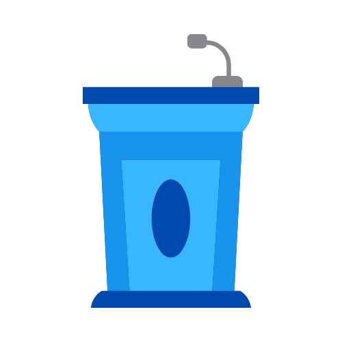 a graphic of a podium