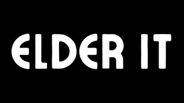 Company name, Elder IT, in lucidity condensed typeface